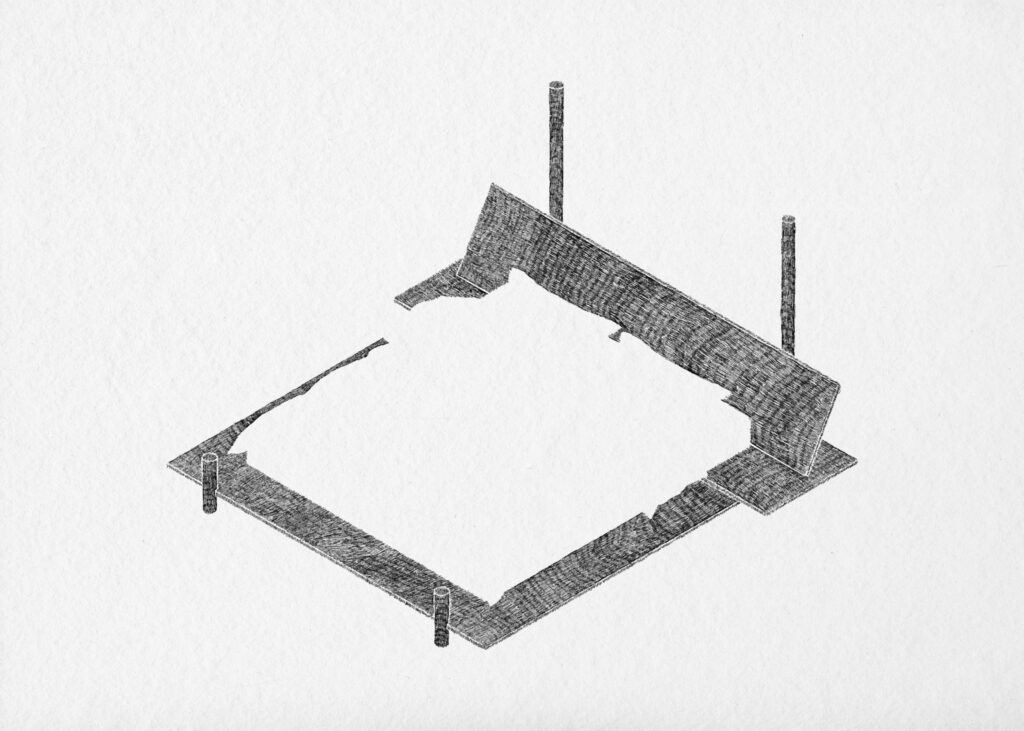 Illustration du lit Mies.